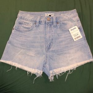 highrise jean shorts